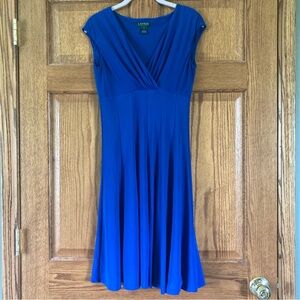 Lauren Ralph Lauren Vibrant Blue Dress 4P